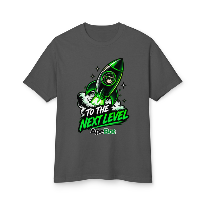 Next Level Heavyweight Tee â€” ApeBot design mockup